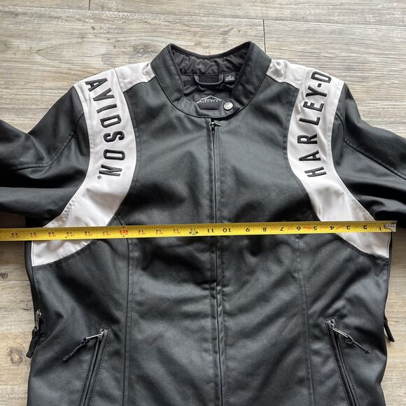 Harley-Davidson Jacket Women's 120th Anniversary Imprint Riding Jacket XL Black - Picture 8 of 11